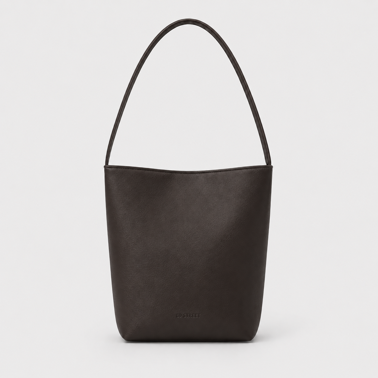 The Corner Bag in dark brown